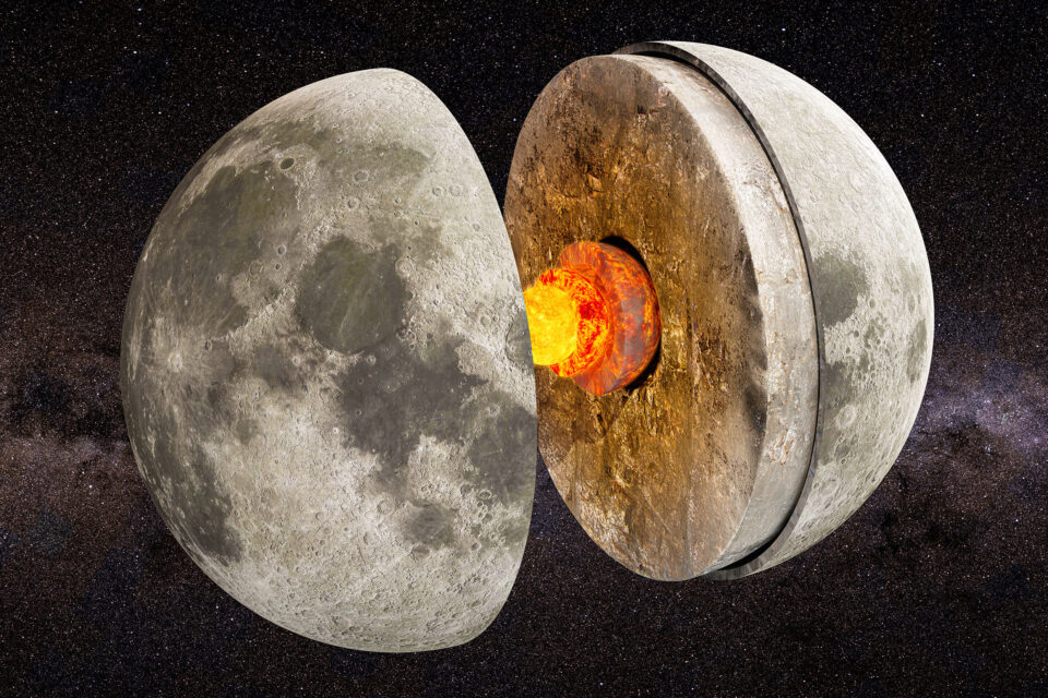 Scientists reveal what is inside the moon's core